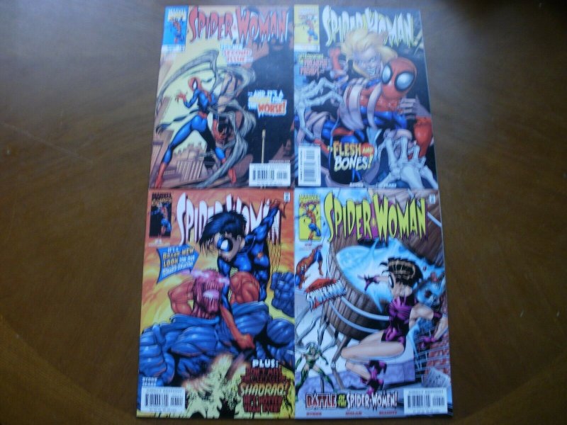 4 Near-Mint Marvel Comic SPIDER-WOMAN #2 #3 #4 #9 (1999) Byrne Sears Spider-man