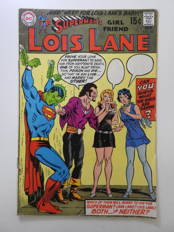 Superman's Girl Friend, Lois Lane #96 (1969) VG Condition!