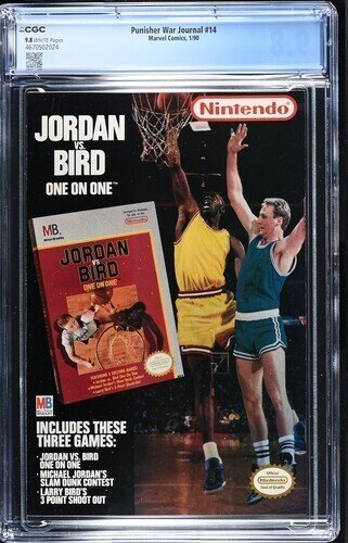 Punisher War Journal #14 1990 CGC 9.8 Spider-Man app White Pages