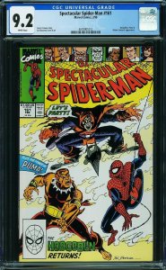 Spectacular Spider-Man #161 Direct Edition (1990) CGC 9.2 NM-