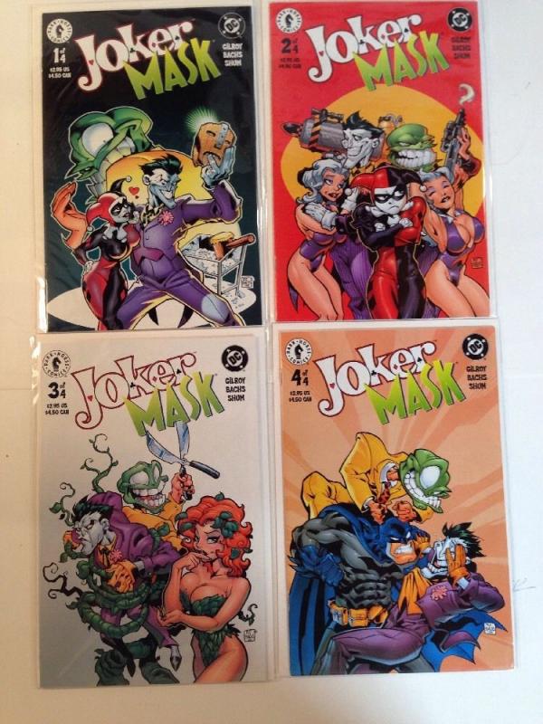 Joker Mask 1 2 3 4 Complete Near Mint Lot Set Run Harley Quinn