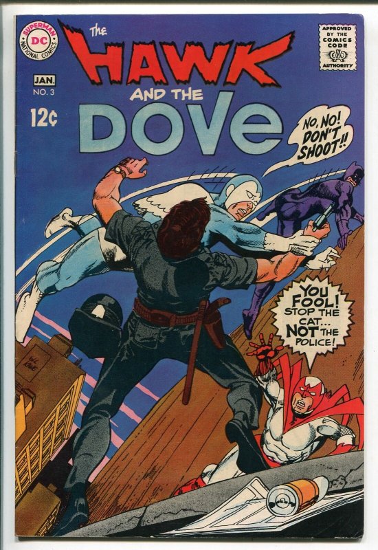 HAWK AND THE DOVE #3 1969-DC COMICS-GIL KANE ART-fn