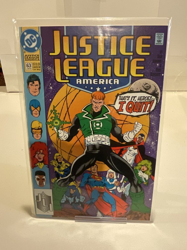 Justice League America #63  1992  9.0 (our highest grade)  Dan Jurgens!