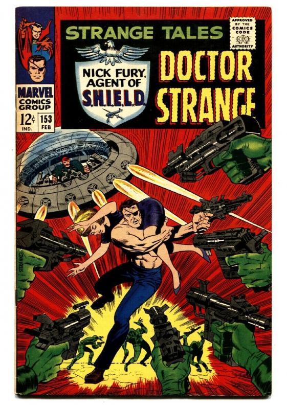 STRANGE TALES #153 comic book-DOCTOR STRANGE/NICK FURY-KIRBY vf