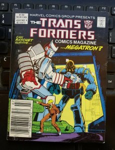 1987 TRANSFORMERS Comics Magazine Digest #4 FVF 7.0 Dinobots! / Marvel Comics