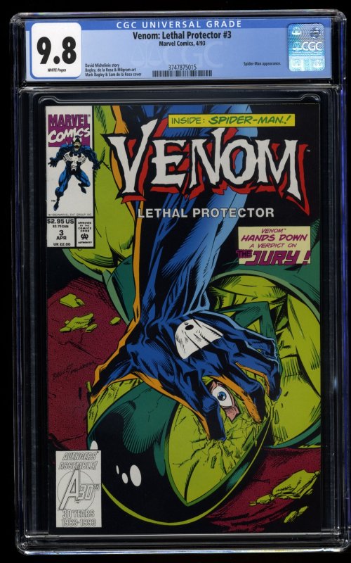 Venom: Lethal Protector #3 CGC NM/M 9.8 White Pages