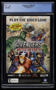 Avengers Vs. X-Men #12 CGC NM/M 9.8 White Pages Hastings Variant Deadpool