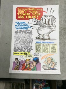 REPRINT (1995) 1971 Tommy Toilet Sez by R CRUMB Poster 15-1/2 x 22