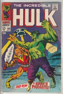 Incredible Hulk #103 (May-68) FN Mid-Grade Hulk