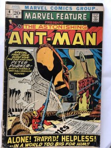 Marvel Feature-Antman #4,VG, our tiny hero w/ special guest star...Peter Parker