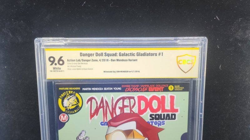 Danger Doll Squad: Galactic Gladiator #1 - Signed Dan Mendoza - CBCS 9.6 - 2018