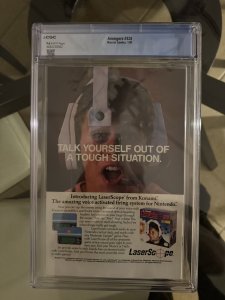 AVENGERS #328 CGC 9.6 WHITE PAGES // ORIGIN OF RAGE 1991