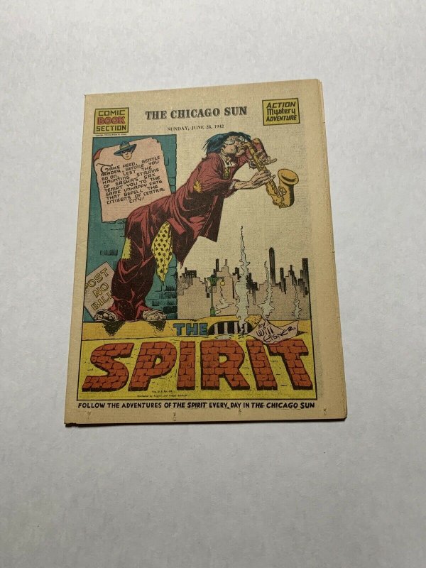 The Spirit Comic Book Section Sunday June 28 1942 Nm Near Mint