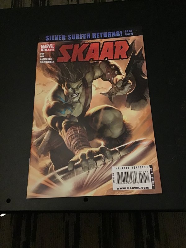 Skaar: Son of Hulk #10 (2009) Disney+ Skaar silver surfer board! Super grade NM+