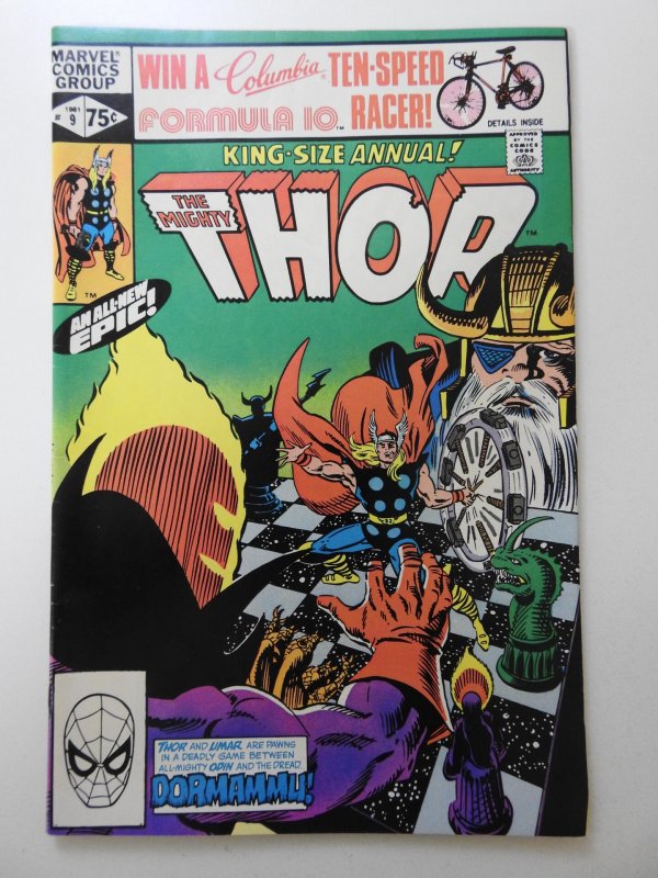 Thor Annual #9 Direct Edition (1981) vs Dormammu! Beautiful VF-NM Condition!