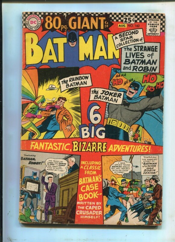 Batman #182 () Rainbow Batman!! 1966 | Comic Books - Silver Age, DC  Comics, Batman, Superhero / HipComic