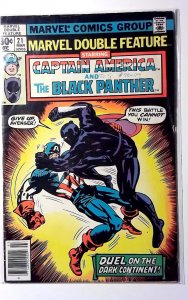 Marvel Double Feature #21 1977 Marvel Captain America Black Panther Comic Book