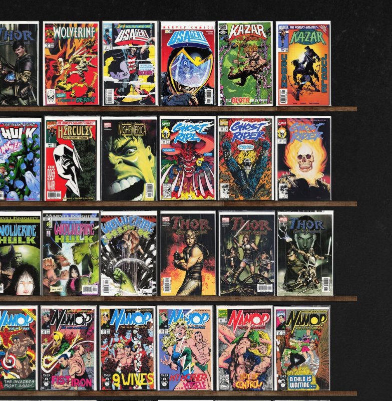 Huge Lot 150+ Comics with Namor, The Sub Mariner, Iron Man, Wolverine & More!