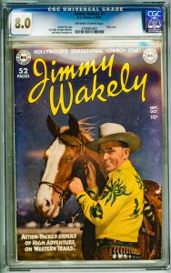 Jimmy Wakely #1 (1949) CGC 8.0! OWW Pages!