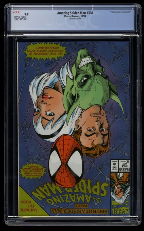 Amazing Spider-Man #394 CGC NM/M 9.8 White Pages Collector's Edition Var...