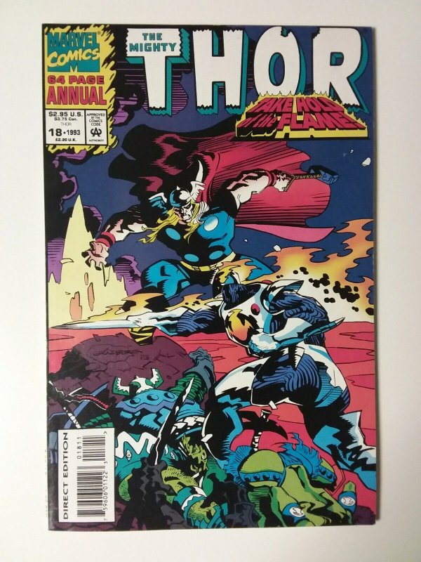 THE MIGHTY THOR ANNUAL 18 (1993) FEMALE LOKI APPEARANCE - HIGH GRADE! ? 