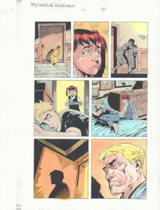 Spectacular Spider-Man #-1 p.21 Color Guide Art - Flash Thompson by John Kalisz 