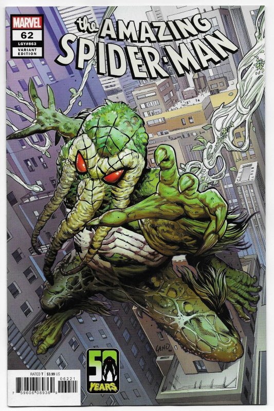 Amazing Spider-Man #62 Greg Land Man-Thing Variant (Marvel, 2021) NM