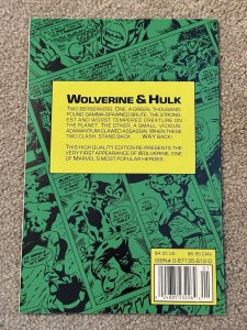 MARVEL COMICS WOLVERINE BATTLES THE INCREDIBLE HULK TRADE PAPERBACK 1989