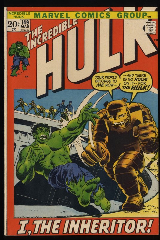 Incredible Hulk (1968) #149 VF 8.0 Marvel Comics