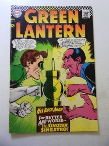 Green Lantern #52 (1967) VG Condition tape pull fc