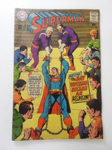 Superman #206 (1968) GD Condition moisture damage