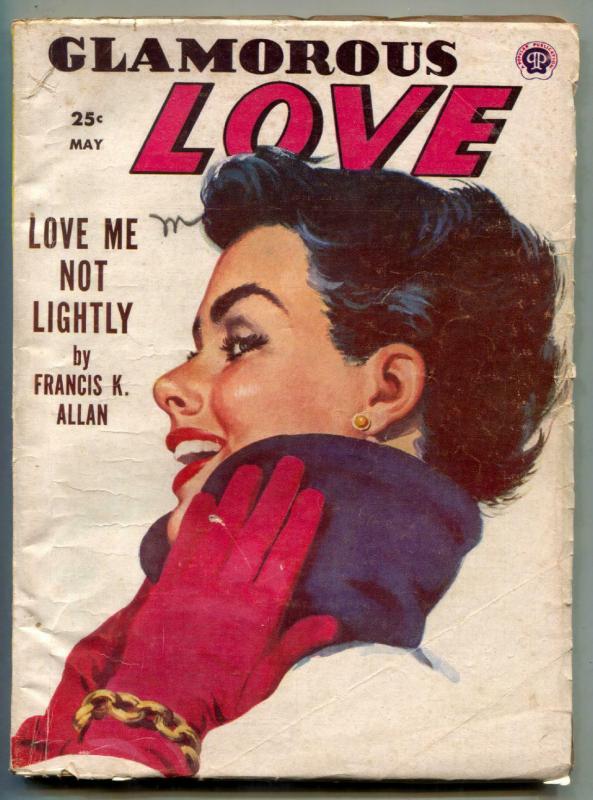 Glamorous Love Pulp #4 May 1954- Haunted Lips- Love Me Not Lightly FN-