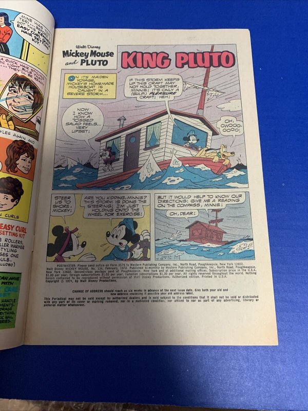 Vtg. 1971 Walt Disney Mickey & Minnie Mouse: King Pluto Gold Key Comics 