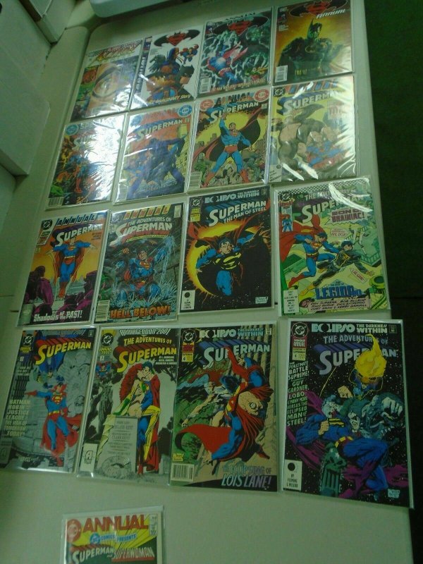 Superman Annual Comic Lot 35 different books average 8.0 VF (years vary)