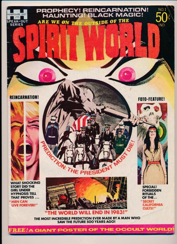 Hampshire Dist. Jack Kirby art SPIRIT WORLD #1 w/ Poster in tact (HX934) 