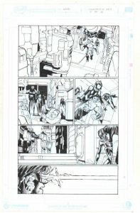 Champions #12 p.14 Nova, Hulk (Amadeus Cho,) & Spider-Man art by Humberto Ramos