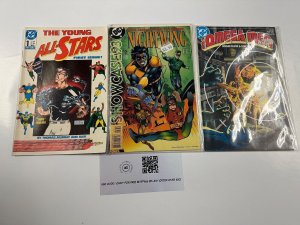 3 DC Comic Book Young All-Stars # 1 The Omega Men # 10  Showcase93 # 12  47 CT4