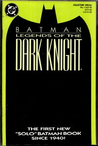 Legends of the Dark Knight #1 (1989) Batman