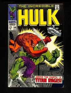 Incredible Hulk (1962) #106 2nd Missing Link! 1968!