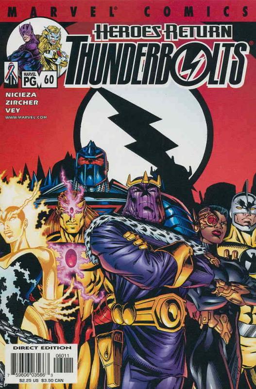 Thunderbolts #60 VF/NM; Marvel | save on shipping - details inside