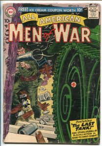 ALL-AMERICAN MEN OF WAR #50-1957-WWII-DC-SILVER AGE-THE LAST TANK-good