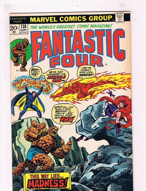 Fantastic Four # 138 VF/NM Marvel Comic Book Canning PEDIGREE Collection D15