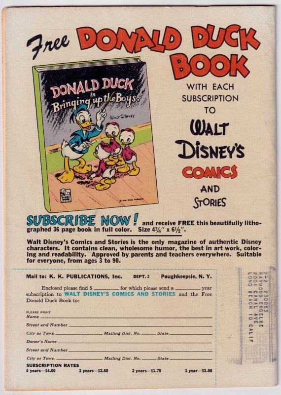 Walt Disney's Comics & Stories #137 (1952)