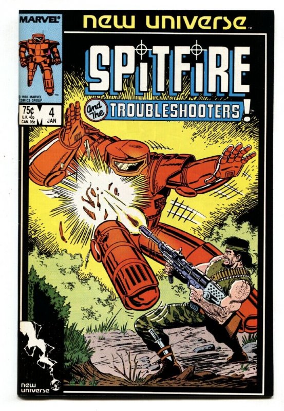 Spitfire #4-1986-Early Todd McFarlane art-New Universe-Comic Book