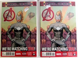 Avengers Lot 2 #37 x2 2014 Marvel 5th Series Captain Marvel DC Comics