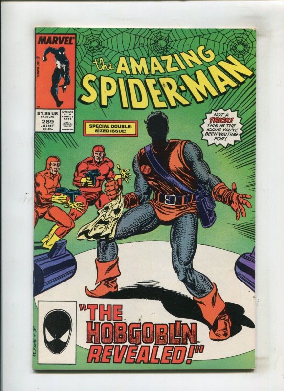 AMAZING SPIDER-MAN #289 (9.2 OB) HOBGOBLIN COVER!! 1987