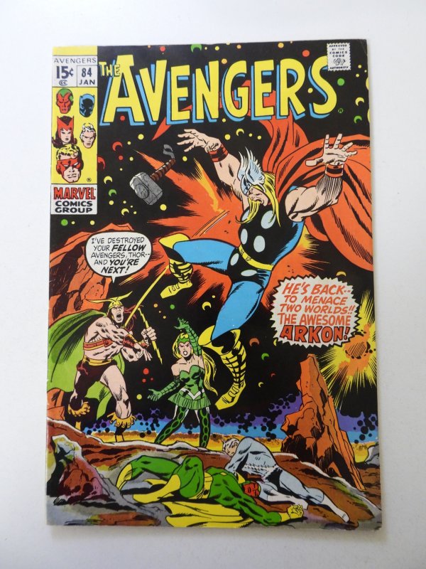 The Avengers #84 (1971) VG+ condition bottom staple detached from cover