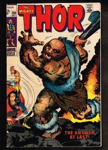 Mighty Thor #159 ~ The Answer at Last ~ 1968 (8.5) WH