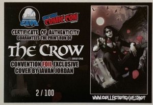CROW DEAD TIME #1 NYCC 2024 JAVAN JORDAN TRADE DRESS (RAW) VIRGIN (FOIL) VARIANT
