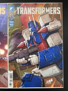 TRANSFORMERS #23 1:25 + 1:10 VARIANT SET IMAGE 2025 ENERGON IN-HAND PROSHIPPER